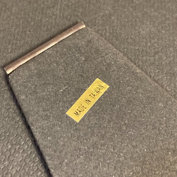 Vintage MCM Dark Silver Gray Metal Geometric Waves Photo Picture Frame 3.5 X 5" - Picture 5 of 11